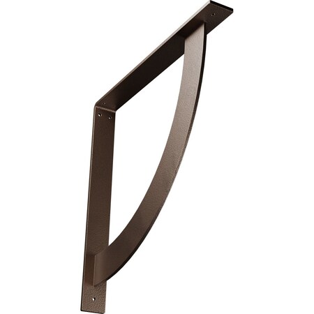 Ekena Millwork Bulwark Steel Bracket, Hammered Dark Bronze 2"W x 18"D x 18"H BKTM02X18X18BUHDB